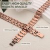 MagEnergy Mens Copper Magnetic Bracelets 9" Link Adjustable 99.9% Pure Copper with Double Raw 3500 Gauss Magnets Jewelry Gifts