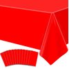 Dvaorc 12 Pack Red Tablecloths Christmas Table Cloth Xmas Red Table Cover Christmas Party Tablecloth Rectangle Tablecloth for Christmas Holiday New Year Party Supplies 51x86IN (12)