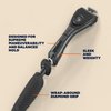 Dollar Shave Club - Shaving Kit with Diamond Grip Razor Handle, 4-Blade Blade Refills, & Blade Cover, Easy to Grip Handle, for Travel, Blue