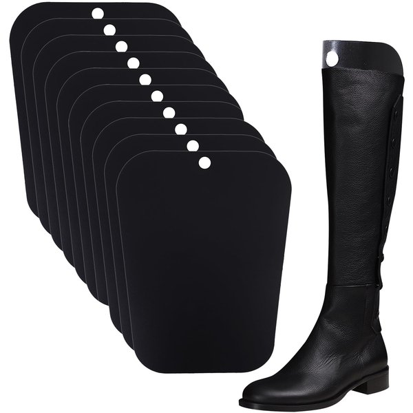 Ruisita 10 Pieces (5 Pairs) Boot Shaper Form Inserts Boots Tall Support for Women and Men (16 inches, Black)