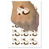 Sleepy Cat Loaf Temporary Tattoo Water Resistant Fake Body Art Set Collection - 15 2" Tattoos (1 Sheet)