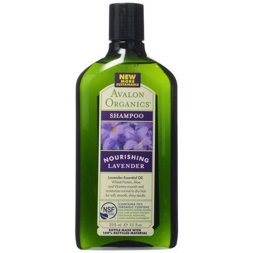 Avalon Organics Nourishing Shampoo Lavender, 11 Oz (Pack of 2)
