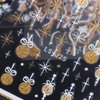 8 Sheets Christmas Glitter Nail Art Stickers Decals Self-Adhesive Pegatinas Uñas Holiday Gold Silver Reindeer Line Snowflake Nail Supplies Nail Art Design Decoration Accessories