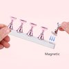 Etercycle Nail Stand Acrylic Nail Art Display Stand Practice Nail Holder for Painting Nails Magnetic Practice Stands with Double-sided Tape For Home DIY Salon Supplies (Pink)