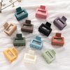 Two Cherry Hair Clip, 12 Pcs Matte Square Claw Clips for Thin Hair, One Size Fits All, Non-slip Comfortable Hair Accessories for Women and Girls, Gift Box