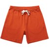 AMY COULEE Mens Athletic Workout Shorts 5.5" Cotton Casual Shorts Elastic Waist Joggers Sports Sweat Shorts (Orange, XL)
