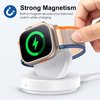 ZAPOGO Portable Magnetic Charging Dock for Apple Watch, Wireless Fast Watch Charger Stand with Charging Cable, Support Nightstand Mode, Compatible with Apple Watch Series 9 8 7 SE 6 5 4 3 2-White