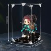 Acrylic Display Case Clear Action Figure Display Case with Mirrored Back, Dustproof Protection Display Box Alternative Glass Case for Collectibles Figures Models Doll Toys (6x6x10 inch; 15x15x25 cm)