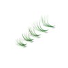 Colored Green Lash Clusters, 3D Volume 20D Curl C, Thickness 0.10mm, Length 8-16mm Mixed Tray, 100 PCS of Green Eyelash Clusters, Faux Mink Green Individual Lash Extensions DIY