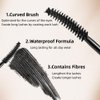 FOCALLURE Mascara,Lengthening,Lifting Fiber Lash Mascara,Fine Fibers to Lengthen Lashes,Smudge Proof,Long Lasting Eye Makeup,Volume and Length Effect and Natural Lash Look,Brown