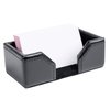 Dacasso Black Bonded Leather Business Card Holder
