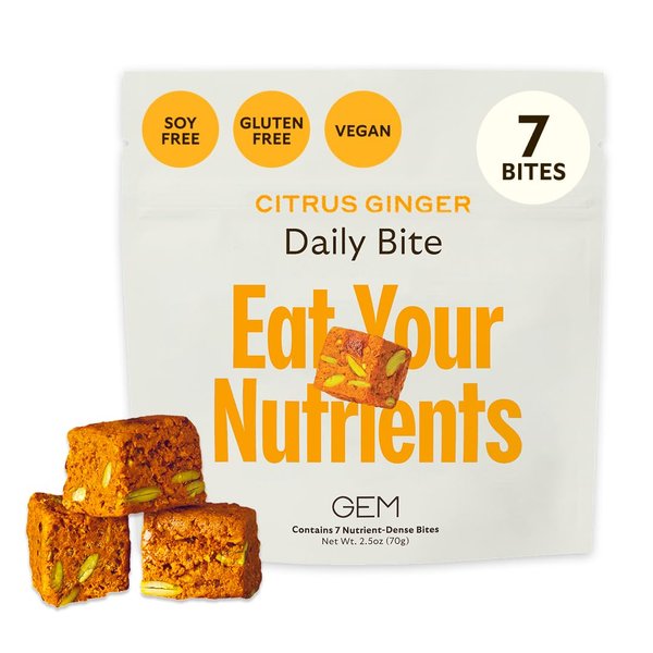 GEM Daily Multivitamin for Women & Men, with 20+ Vitamins & Minerals Like zinc, Vitamin D, B, K, Folic Acid, Turmeric, Fiber and prebiotics, Beta Glucan GLP-1 Support, Brain, & Immunity (7 Day Trial)
