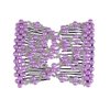 Ruihfas 6Pcs Multifunction Easy Comb Magic Comb Stretchy Beaded Hair Comb Elastic Double Combs in Mix Colors Hair Holder