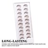 Hermosa Boston Brilliance Lashes with 10 Pairs Eyelashes Kit, Vegan Mink Materials of Cruelty Free, Reusable Strip Lashes with more than 20 times each pair. Doll Round Natural Looking HMN41-11