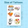 144PCS Veterinary Temporary Tattoos Stickers Vet Medicine Technician Themed Party Favors Supplies Birthday Party Decorations Gifts for Kids Girls Boys Classroom Rewards