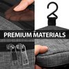 Fosmon Hanging Travel Toiletry Bag, Compact Toiletries Organizer, Cosmetic Makeup Portable Bag, Shower Bathroom Shaving kit, Hygiene Water-Resistant Carrying Travel Accessories for Men and Women