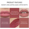 Lipstick Matte Lipstick Liquid Makeup Set, 6Pcs Long-Lasting Wear Non-Stick Cup Not Fade Waterproof Velvet Lip Gloss Kit, Lip Makeup Gift Sets for Girls and Women Nude Colors