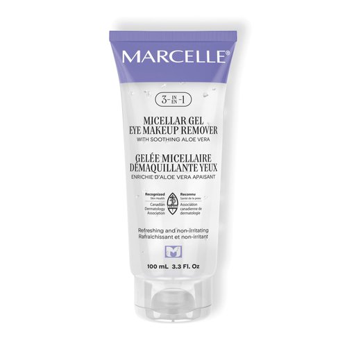 Marcelle 3-in-1 Micellar Gel Eye Makeup Remover, Hypoallergenic and Fragrance-Free, 3.3 fl oz