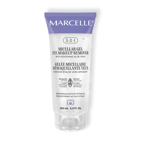 Marcelle 3-in-1 Micellar Gel Eye Makeup Remover, Hypoallergenic and Fragrance-Free, 3.3 fl oz