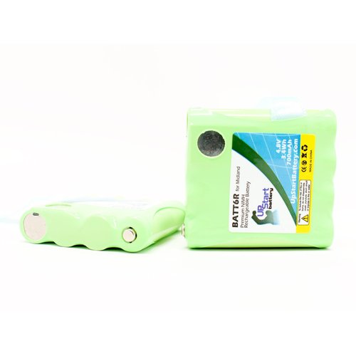 2 Pack - Replacement for Midland LXT345 Battery - Compatible with Midland BATT-6R Two-Way Radio Battery (700mAh 4.8V NI-MH)
