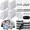 Geelin 141 Pcs Music Party Favors with Music Notes Silicone Bracelets, Musical Note Keychains, Music Stickers, Pin Badges and Paper Gift Bags for Music Theme Party Decorations Supplies