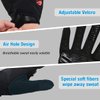 FIRELION Men/Women Bicycle Cycling Gloves, Full-Finger Anti-Skid Shock-Absorbing Outdoor MTB Downhill Off Road Gloves for Racing, Touch-Screen Sports Bike Protective Gloves