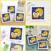 AUAUY 5D Diamond Art Kit for Kids, Art Crafts Kits with Wooden Frame, Cartoon Diamond Art Easy Kits, Anime Full Drill Diamond Art Gem Painting for Girls Boys Beginners (Owl)