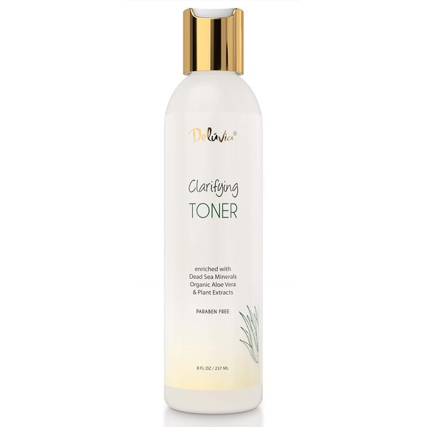 Deluvia Clarifying Toner for Face, Hydrating Face Toner for Sensitive, Dry, Aging Skin. Facial Toner & Pore Cleanser for Face, Alcohol Free Toner, Face Toner for Women & Men. Skincare Hydrating Toner.