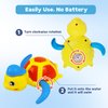 Cuterabit Baby Bath Toys, Floating Wind Up Swimming Turtle and Duck, Bathtub Toys, Pool Toys, Water Toys for Toddlers Boy Girl 3 Pack