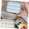 Beatifufu 2 Sets Palette Nail Polish Stand Tray Nail Polish Empty Nail Polish Tin Compartment Storage Containers Nail Polish Holder Gel Nail Polish Organizer Nail Polish Mini Iron Dispenser