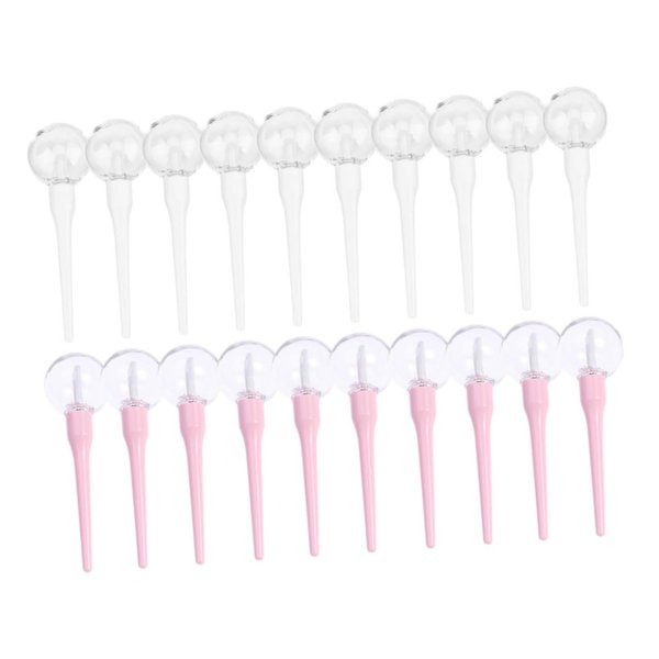 Beatifufu 20pcs refill empty lip tubes lollipop shaped lip gloss containers lip gloss tube Organizer printable empty bottle lip container small clear container lipstick