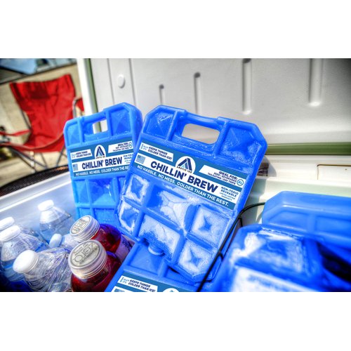 ARCTIC ICE Chillin' Brew Series, Long Lasting Reusable Ice Pack, Blue, Small, 0.75 lb.