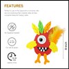 4E's Novelty Monster Turkey Crafts for Kids (Makes 4) Foam Magnet Craft Kit, Thanksgiving Crafts for Kids 4-8, 3-12, Fun Activities for Kids