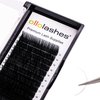 OLLOLASHES Lash Trays for Lash Extensions B/C/CC/D/J Curl Mix4-20mm 0.03-0.15 thickness Super Matte Eyelash Extensions, Professional Supplies for Lash Techs (C-0.07, 13-20mm)