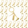 PHAETON 20PCS Hairdresser Hair Dryer,Scissor,Comb Charm Pendant Keychain Keyring,Perfect for Salon Owner,or Hair Stylist Gift Jewelry Graduation Gift (Gold)