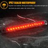 PSEQT 10" 15 LED Trailer Brake Tail Light Bar Stop Turn Tail Lights Assembly ID Clearance Strip Red Light Waterproof for Wrangler Golf Cart Offroad Truck RV UTV ATV