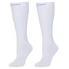 CompressionZ 20-30 mmHg Knee High Compression Socks, White, S