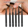 6PCS Precision Anti-static Tweezers Set, Pointed Tweezers, Stainless Steel Tweezer Maintenance Tool for Eyelash Extension Electronics Jewelry-making Laboratory Work Repairing Make up Nail Art