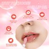 LANGMANNI Hydrating Lip Glow Oil,Moisturizing Nourishing Lip Oil,Light Colour Gloss Tinting And Non-sticky Lip Oil For Dry Lips Lip Care (Strawberry 2Pcs)