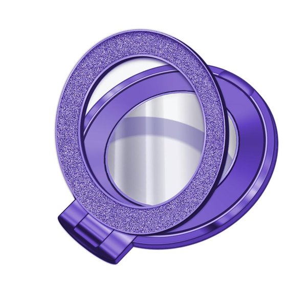 Powerful Magnetic Phone Holder,Flash Ring Magnetic Electroplated Bracket,w/Small Mirror Forceful Magnetic Phone Holder Compatible with Cellphone