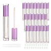 COSIDEA 22 pack empty round 5ml Purple lip gloss tubes cute lipgloss tube containers with wand wholesale in bulk lip balm container packing