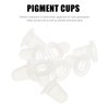 SUPVOX 200pcs Tattoo Ink Cup Disposable Silicone Pigment Caps U Shaped Tattooing Makeup Supplies(Small Size)