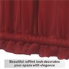 Aquazolax French Door Curtain Window Treatment - Blackout Thermal Curtains 25"x40" French Door Panels Solid - 1 Panel, Red