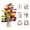 SOPHIYAYA Wooden Colorful Stacking Tree Toy, Stacking Blocks, Balance Game Building Toys, Preschool Kindergarten Educational Montessori Toys for 3 4 5 6+ Year Old Boys Girls Birthday Gifts