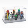 Acrylic Minifigure Display Case Stackable Action Figures Blocks Display Box, Clear Dustproof Display Case Box for Lego Lovers