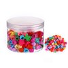DIYOVNAK 100 Pieces/Pack Colorful Bead Mini Hair Claw Clips Clamps Small Plastic Hair Claws for Girls Women Accessory (CL220613-A 100pcs mix)