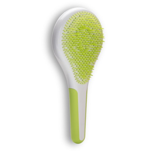 Michel Mercier Spa Brush - Detangling Hair Brush for Wet or Dry Hair, Shower Detangling Hair Brush For Women, Men (Regular Hair - Green)