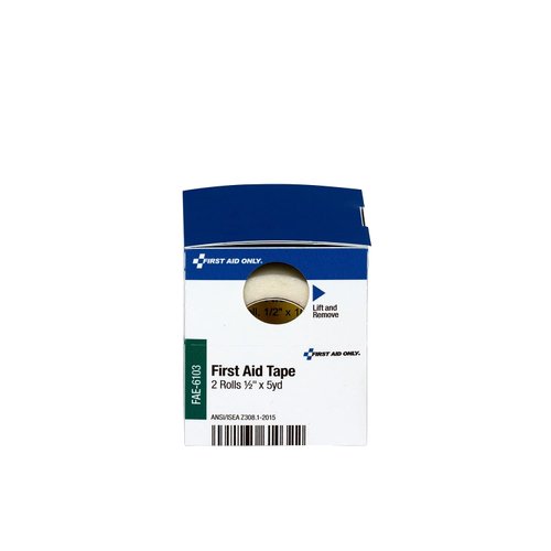 First Aid Only FAE-6103 SmartCompliance Refill Medical Tape for Gauze Pads, 1/2” by 5 Yd (2 Per Box)