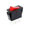 Baomain Snap-in Rocker Switch ON-Off SPST 250V 16A 125V 16A 3 Terminal Red Light UL TüV Certified Pack of 5