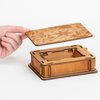 Bits and Pieces - Botanical Box Brainteaser - Wooden Puzzle Gift Box - Secret Compartment Brain Game